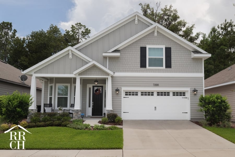 Custom Home Build Longleaf Exterior from Front | Robinson Renovation & Custom Homes, Inc.