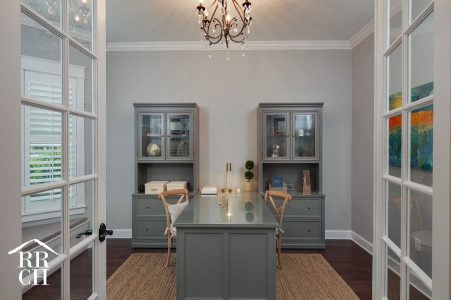 Custom Home Build Longleaf Home Office | Robinson Renovation & Custom Homes, Inc.