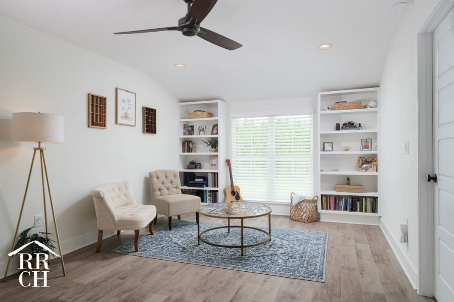 Custom Home Build Home Office and Hangout Area Upper Floor - Dylans Grove 2 | Robinson Renovation & Custom Homes, Inc.