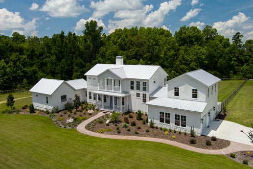 White Modern Farmhouse Custom Built by RRCH