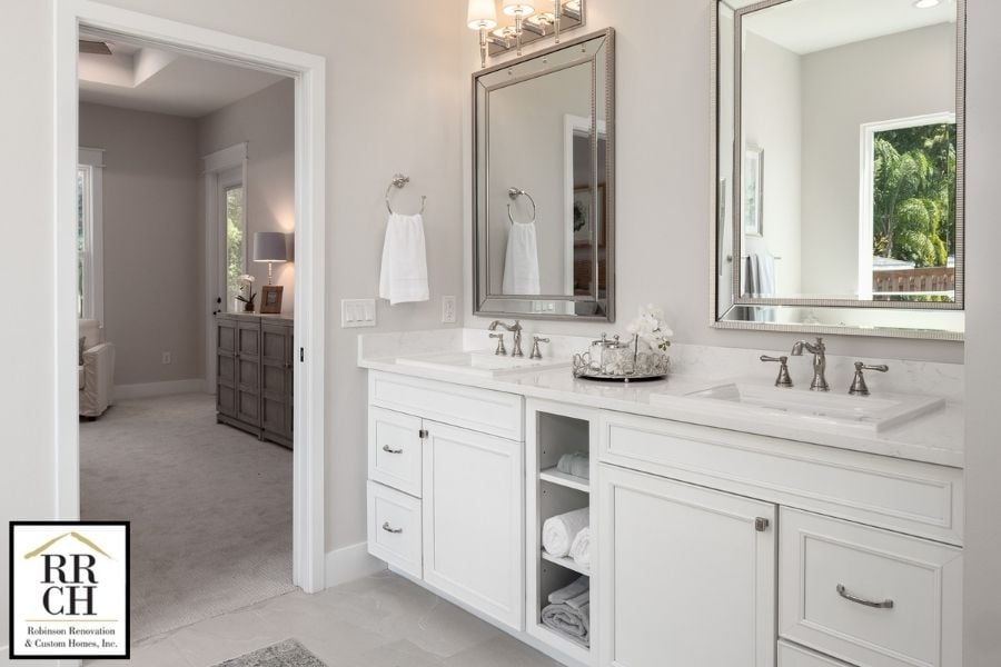 Fletcher Park Lot 12 Master Bath Double Vanity Sinks