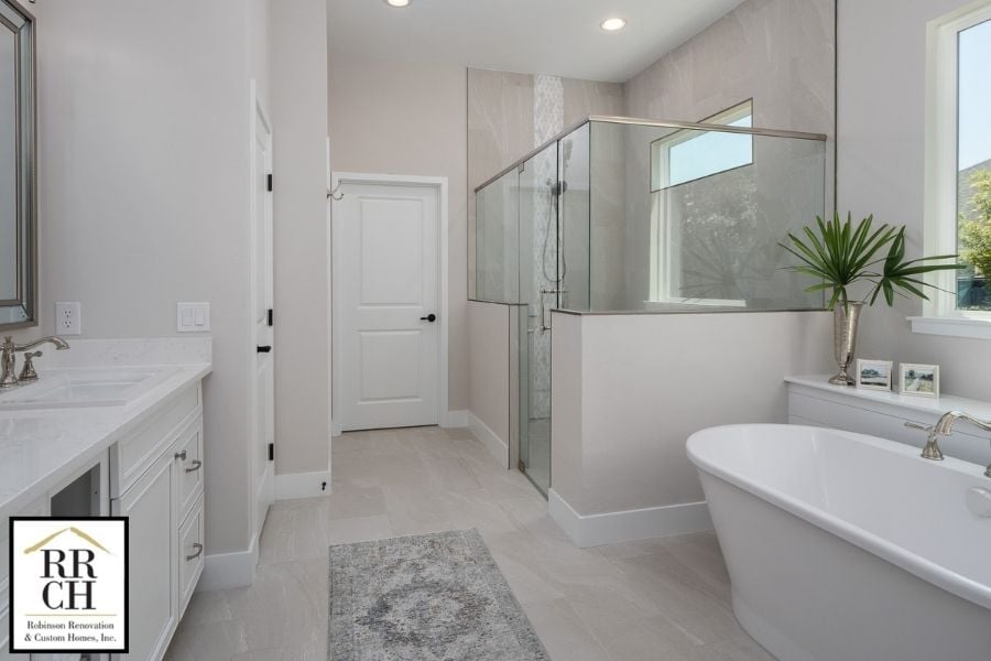 Fletcher Park Lot 12 Master Bathroom Open Floor Plan