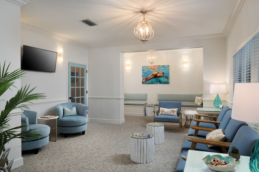 Dentist Office Commercial Renovation Seating Area in Florida by Robinson Renovation & Custom Homes