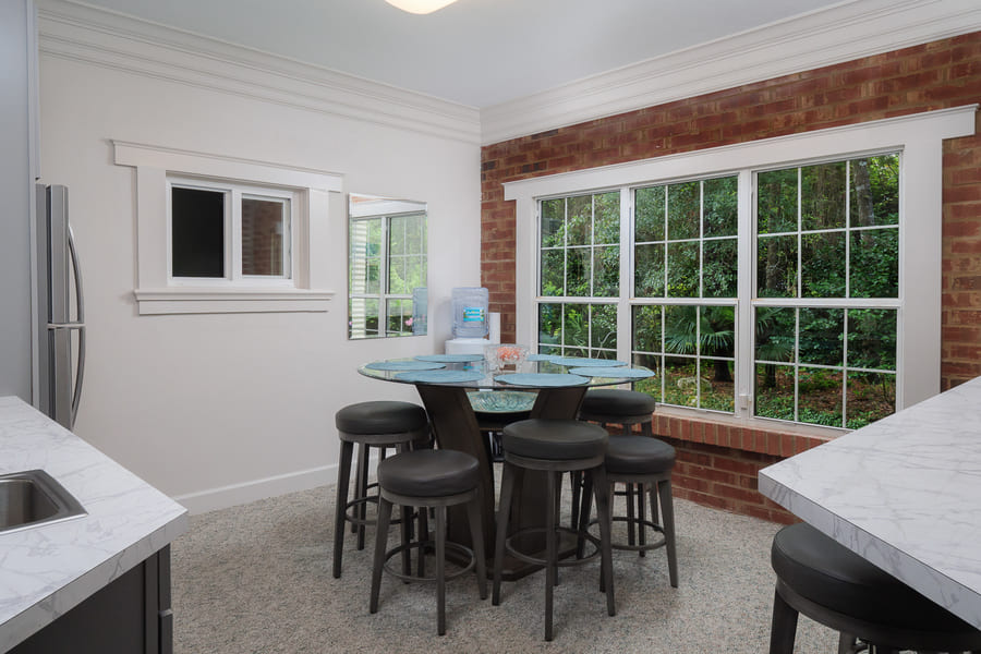 Dentist Office Commercial Renovation Staff Lounge in Florida by Robinson Renovation & Custom Homes