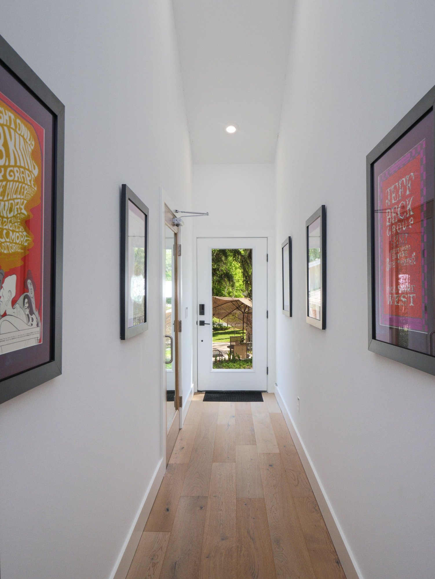 Hall with Art in Custom Commercial Music Studio in Gainesville
