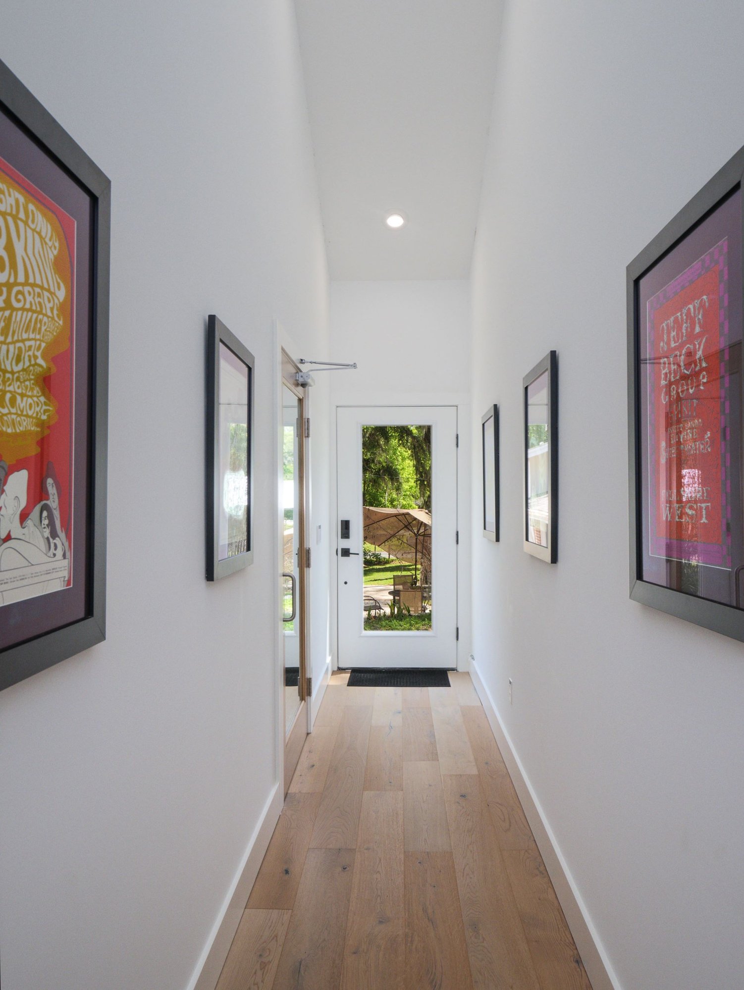 Hall with Art in Custom Commercial Music Studio in Gainesville Hall with Art in Custom Commercial Music Studio in Gainesville