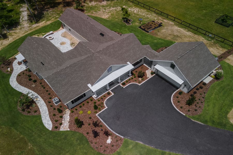 Robinson Renovation & Custom Homes Jonesville Remodel Birdseye Property View