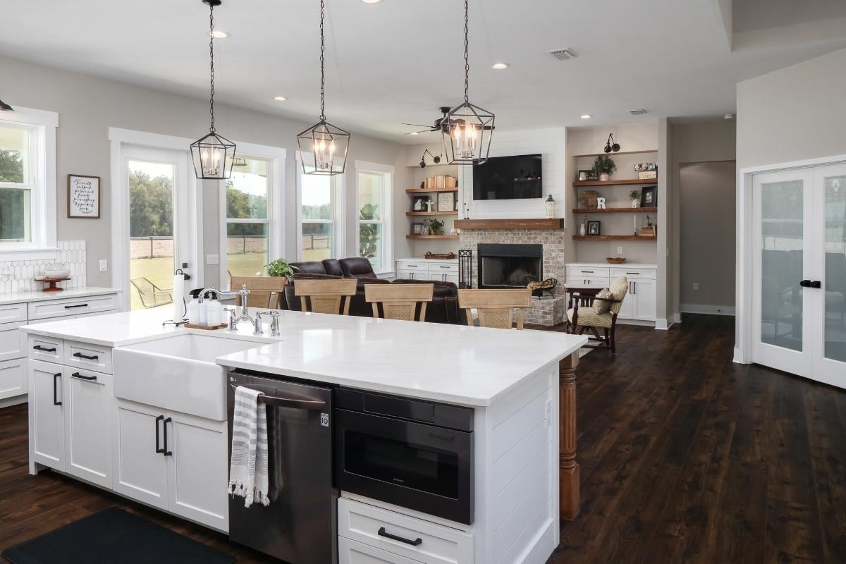 Kitchen and Living Room 