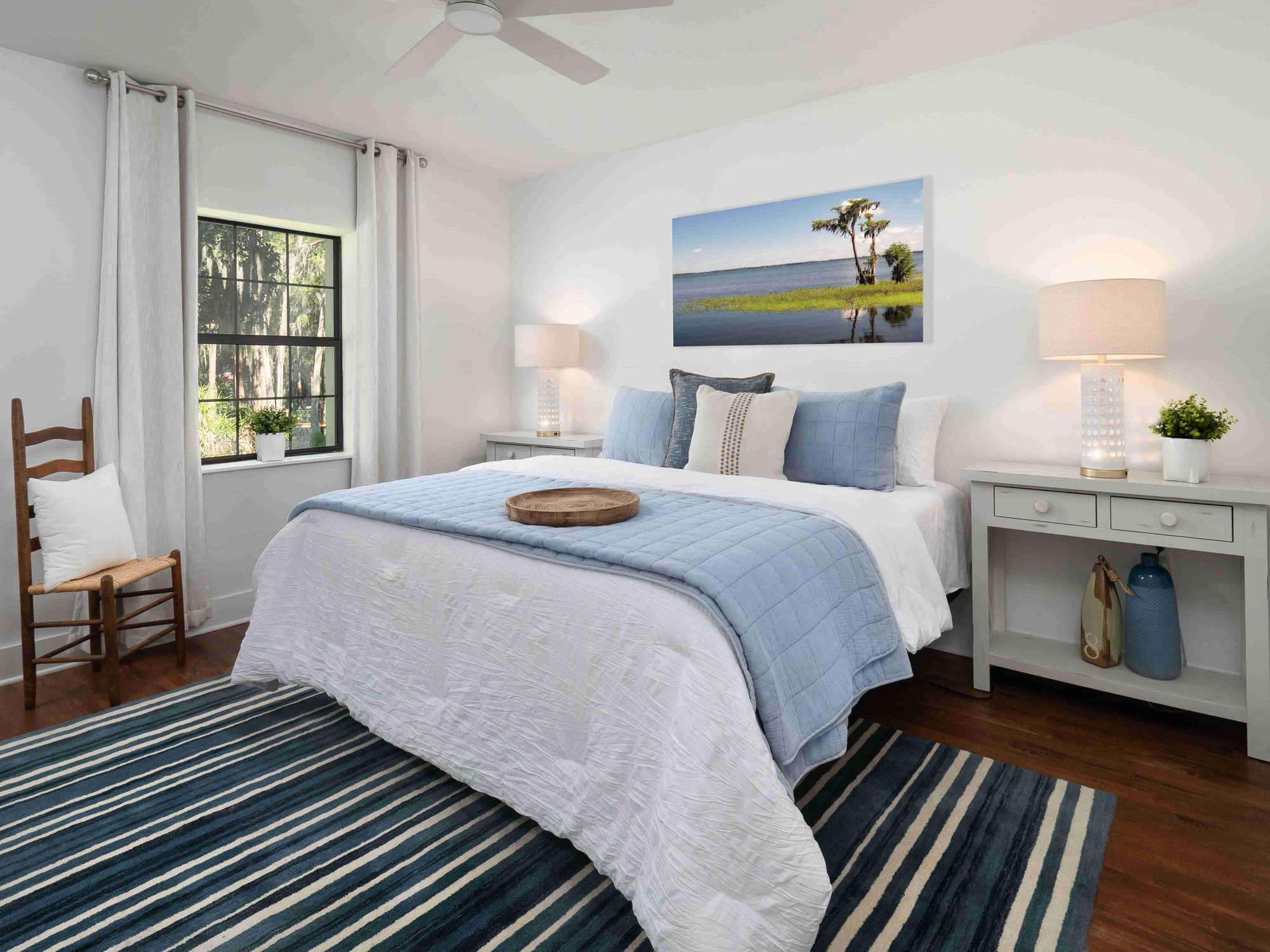 Lake Santa Fe FL Custom Home Bedroom