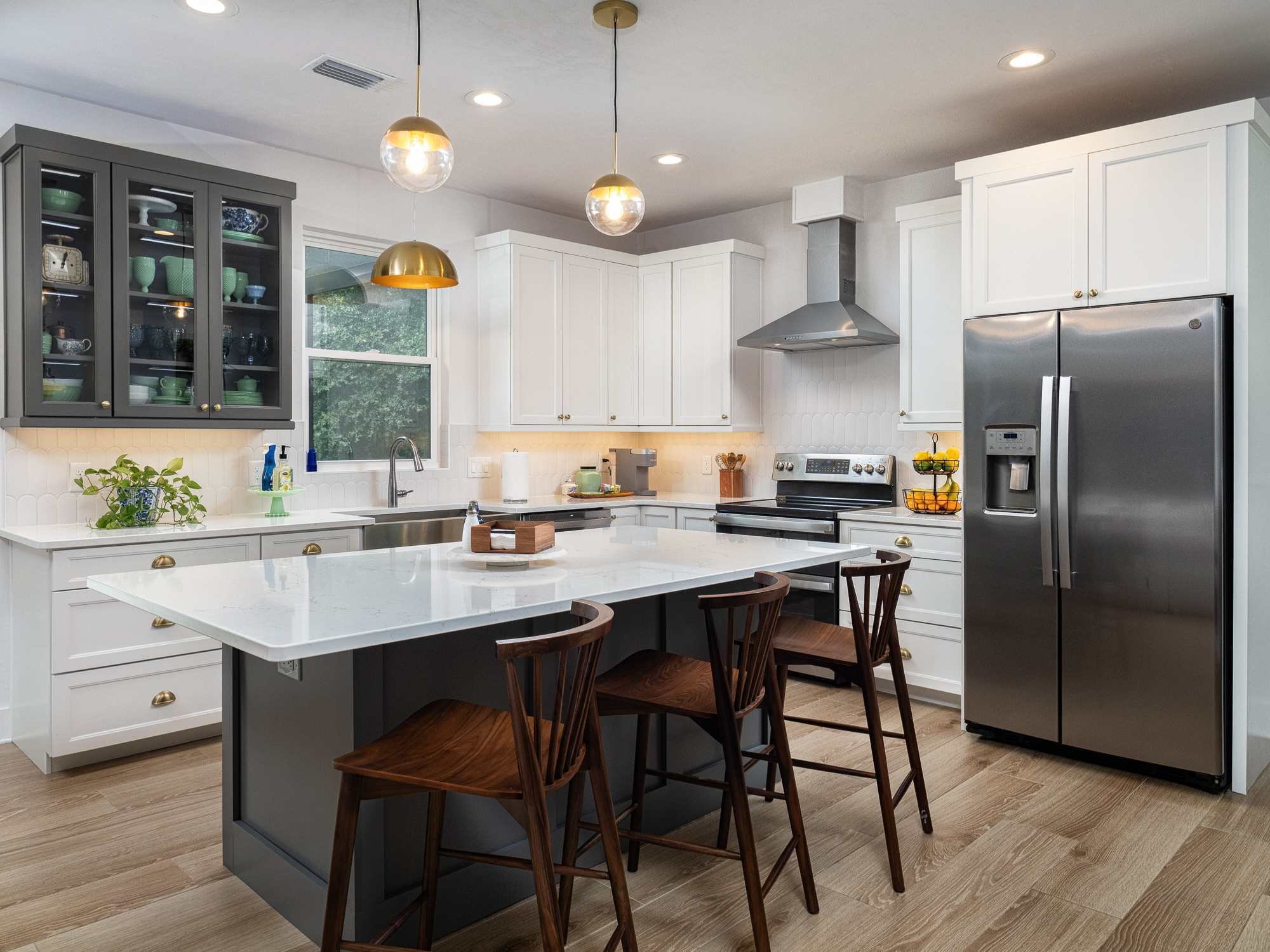 Spacious custom kitchen in an ADU built by RRCH in Alachua County, FL