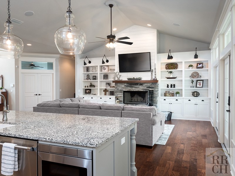 Open Concept Kitchen and Living Room Custom Build