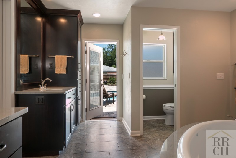 Master Suite Bathroom Patio Door