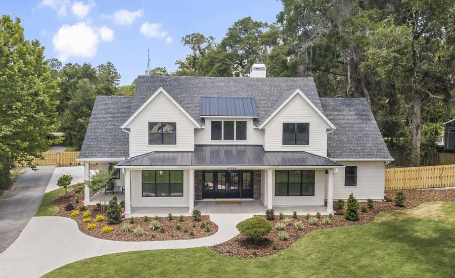 Fletcher Park Lot 5 Exterior 2 of Modern Farmhouse Custom Home in Gainesville, FL
