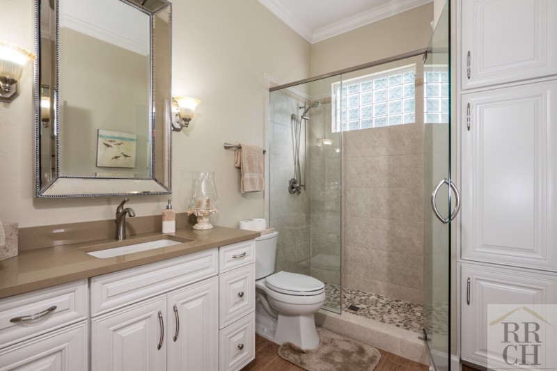 Tiled Shower in Remodeled Bathroom in Kanapaha Pines