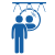 Blue Bathroom Lighting Icon