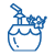 Blue Outdoor Living Beach Drink Icon