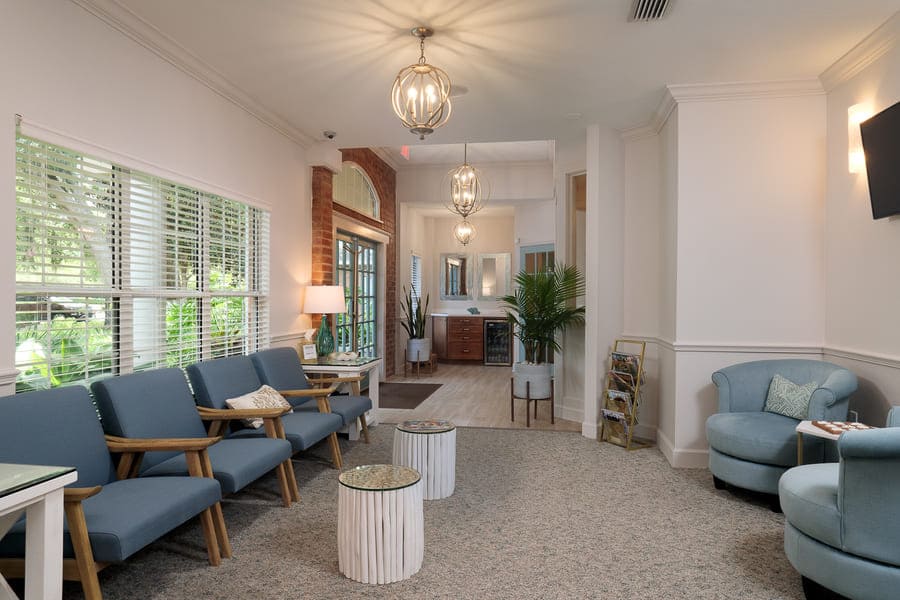 Dentist Office Commercial Renovation Waiting Area and Entryway in Florida by Robinson Renovation & Custom Homes
