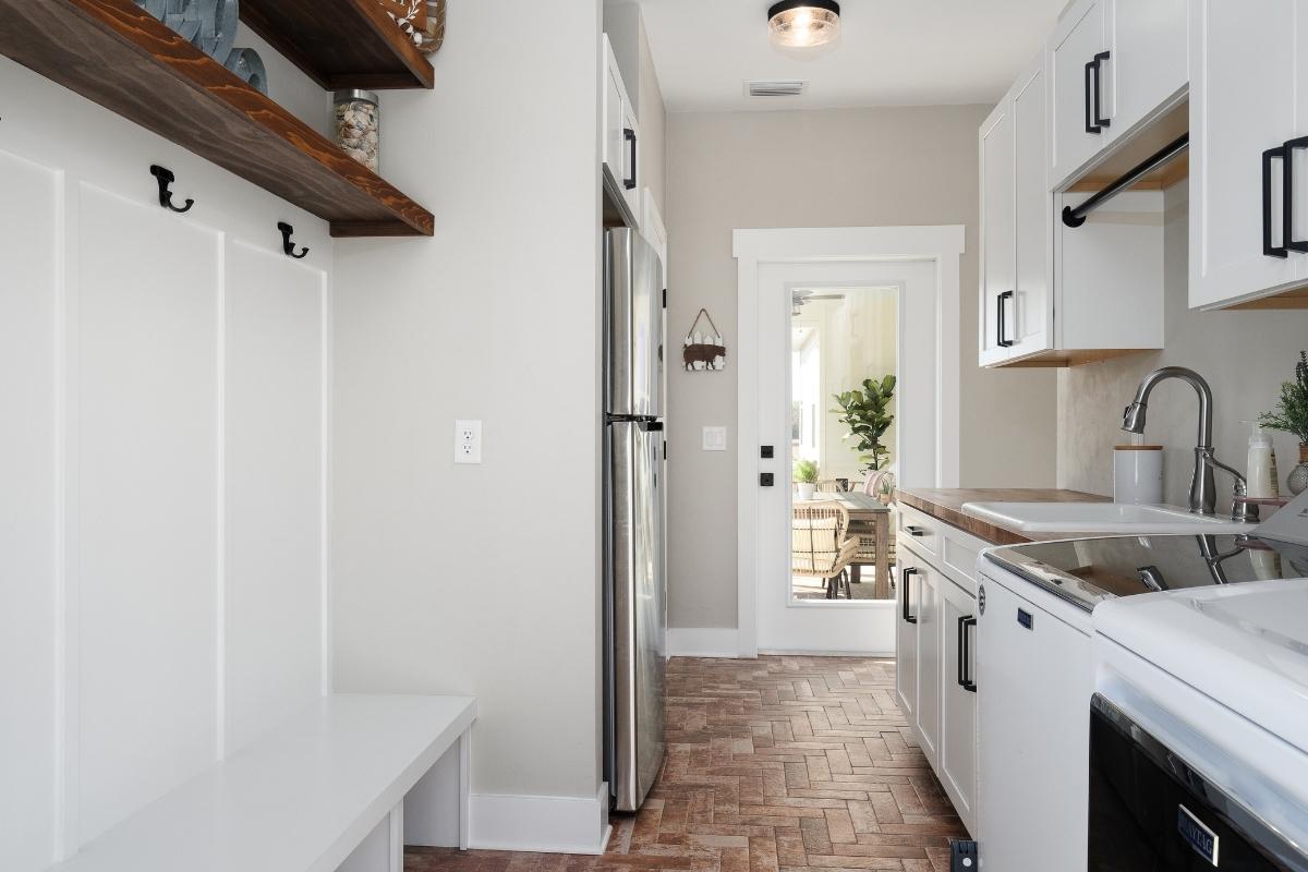 Laundry Space and Mudroom 