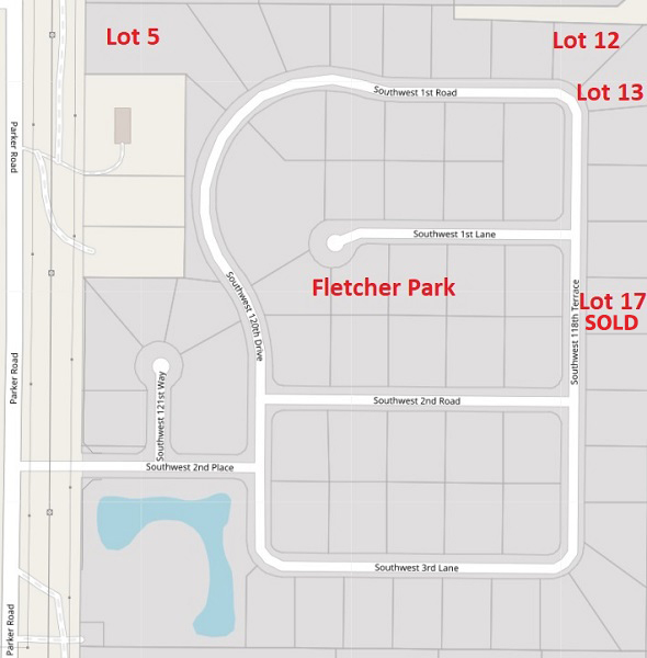 Fletcher Park Lot Map Only